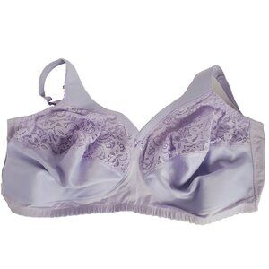 Glamorise Magic Lift Lilac Womens Bra 54F Full Figure Wirefree